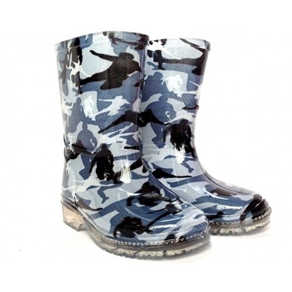 Picture of Boys Wellingtons - Camo/Football
