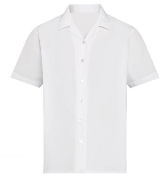 Picture of Blouse Rever Collar Short Sleeve - White - 2 Pack