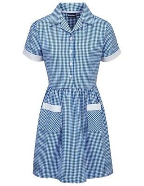 Picture of Ayr Button Front Corded Gingham Dress