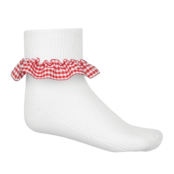 Picture of Red Gingham Socks
