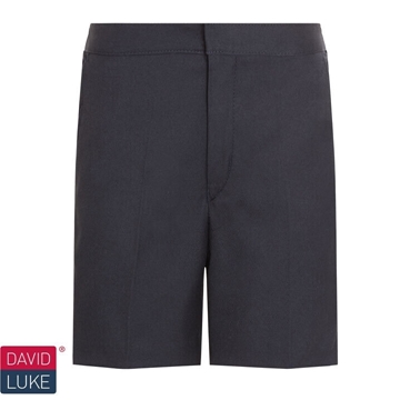 Picture of Shorts - Navy Classic Flat Front David Luke